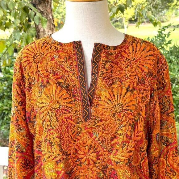 Gretchen Scott Embroidered Tunic Top. Size Small. - Picture 3 of 7
